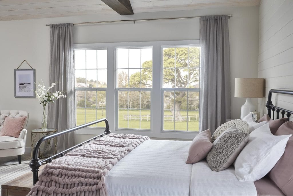 Paradigm’s double-hung window overlooking gorgeous countryside pastures